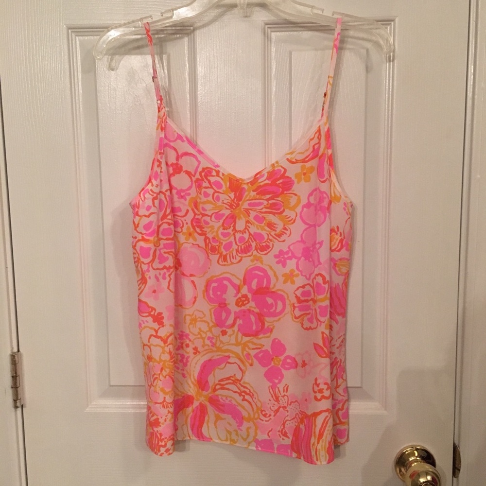 Lilly Pulitzer floral silk tank